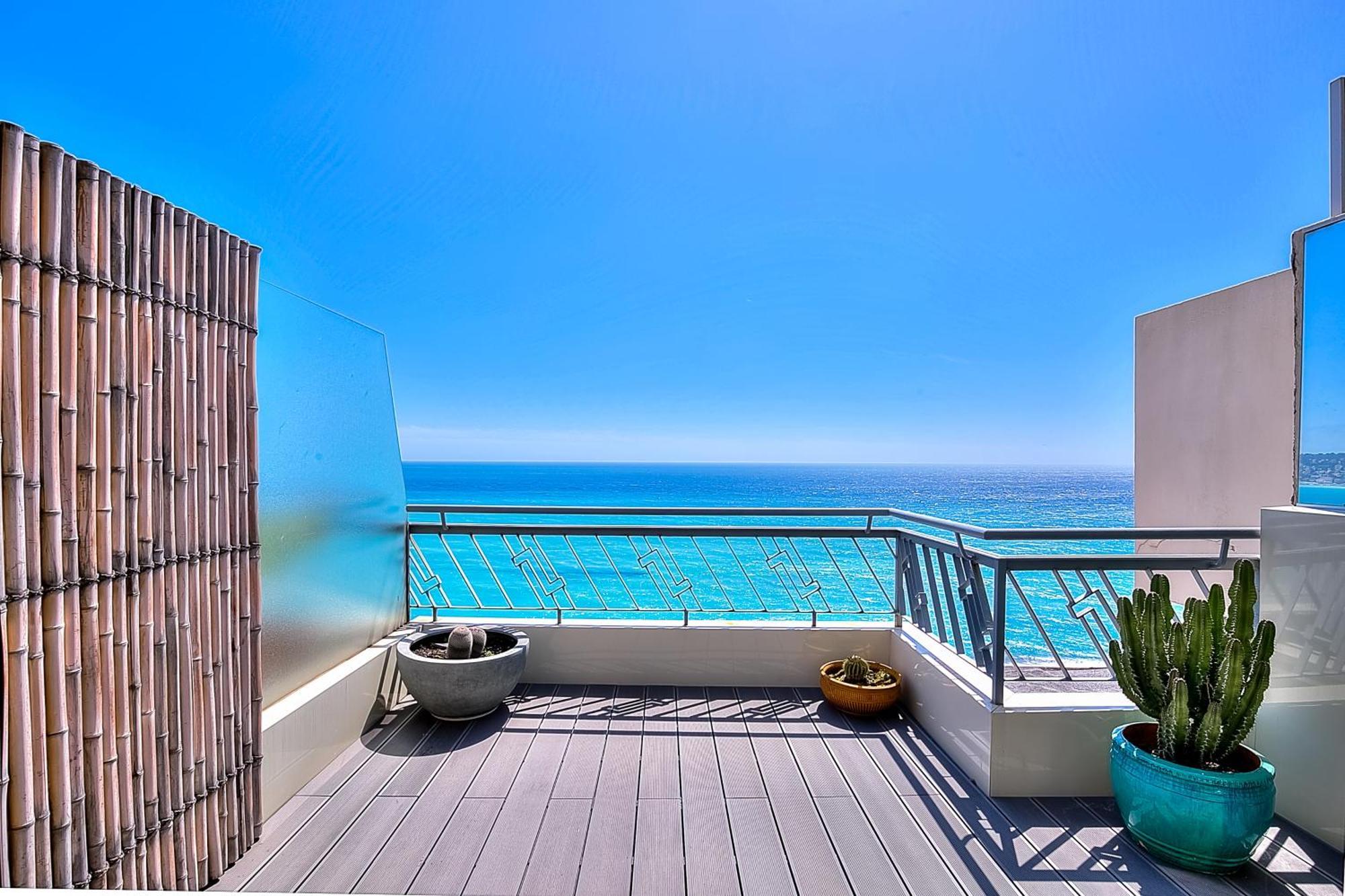 Le Florentina, Dernier Etage Avec Terrasse, Vue Sur La Baie Des Anges Apartment Nice Exterior photo